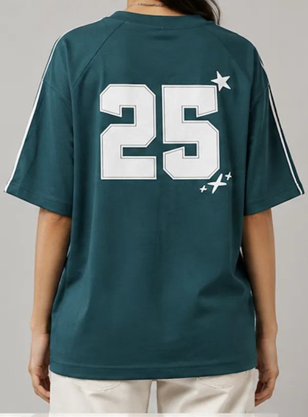 NYVAZ Women's Emerald Green Graphic Cotton T-Shirt – Feeling Edition