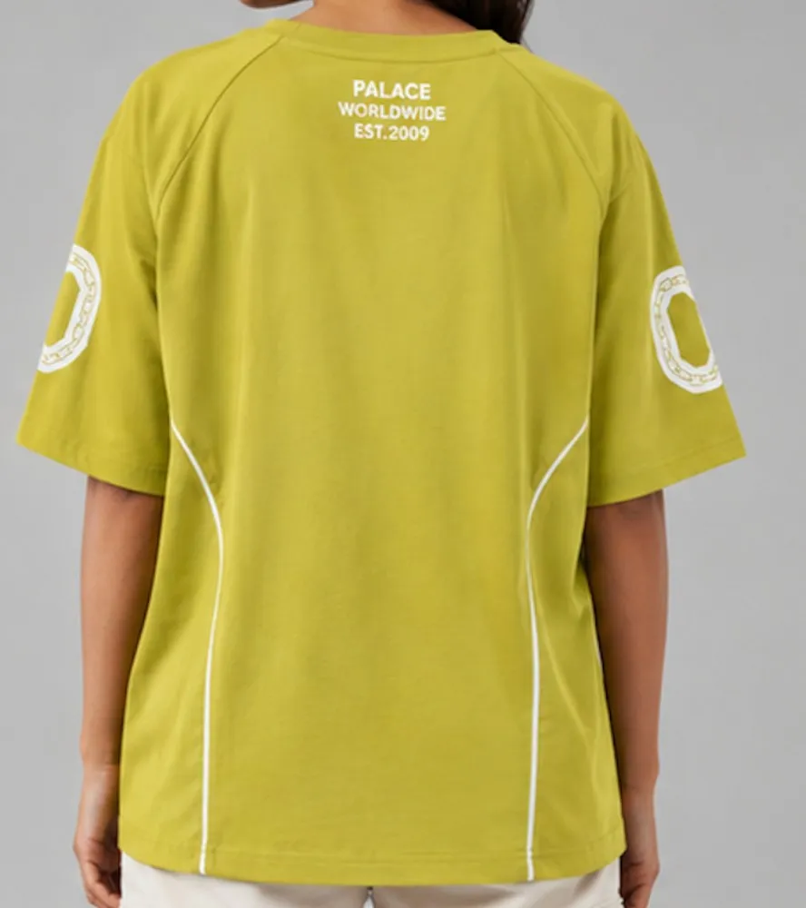 NYVAZ Women's Lime Green Palace Graphic Sports T-Shirt