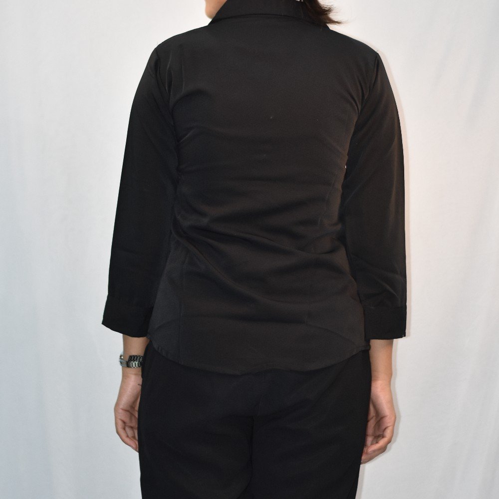 Black NYVAZ Women's Classic Black Formal Shirt