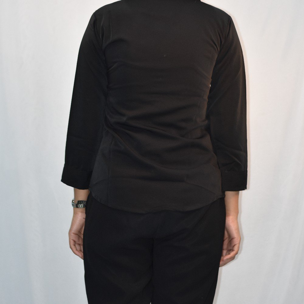 Black NYVAZ Women's Classic Black Formal Shirt