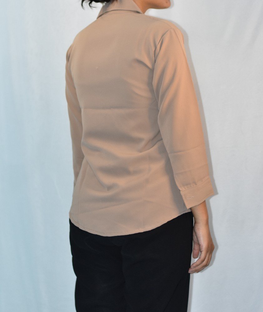 Beige NYVAZ Women's Beige Formal Shirt