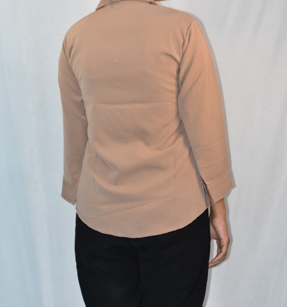 Beige NYVAZ Women's Beige Formal Shirt