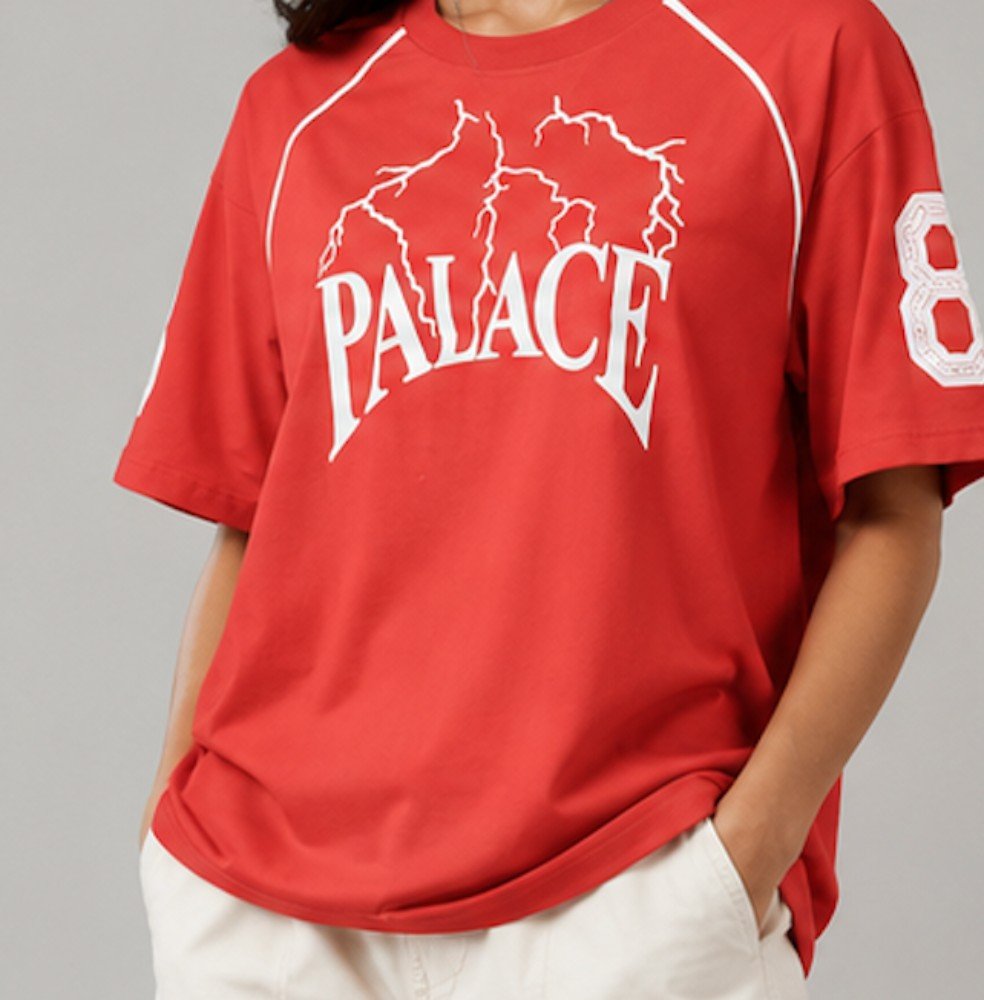 Red NYVAZ Women's Red Palace Graphic Cotton T-Shirt