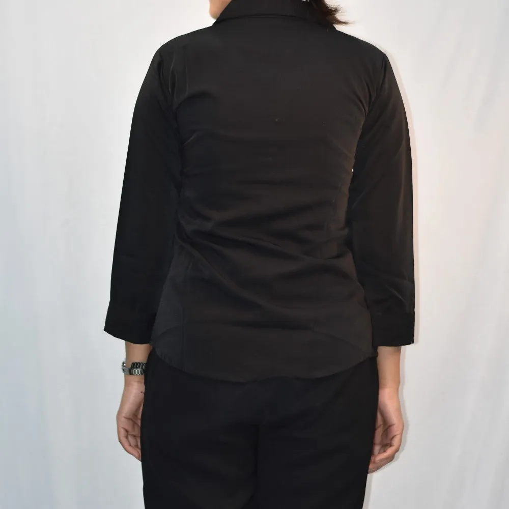 Black NYVAZ Women's Classic Black Formal Shirt