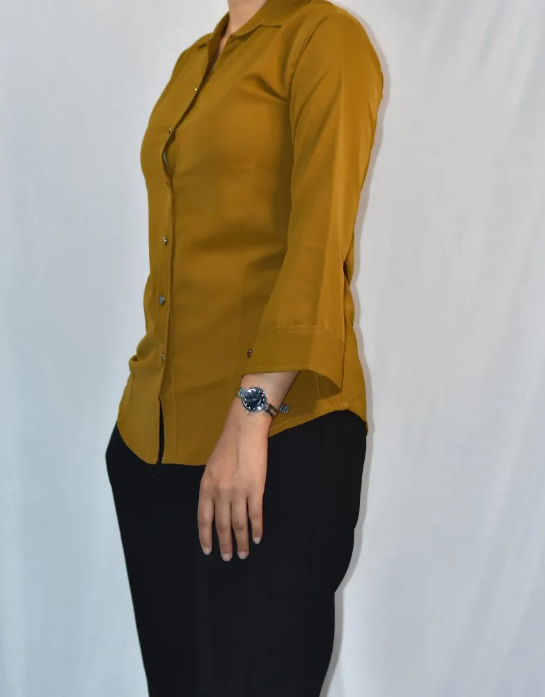 Mustard NYVAZ Women's Mustard Formal Shirt