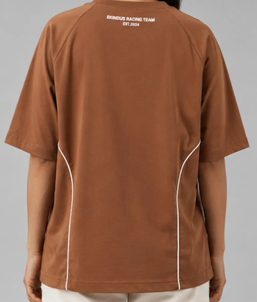 Brown NYVAZ Women's Brown Always Graphic Sports T-Shirt